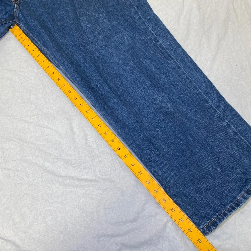 Levis 550 Mens Jeans 46x30 Relaxed Fit Medium Wash Blue Denim Straight Leg